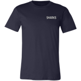 L SHARKS WHITE T