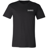 L SHARKS WHITE T